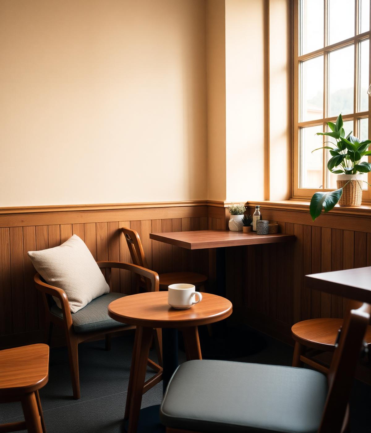 A quiet corner inside Tepi Coffee